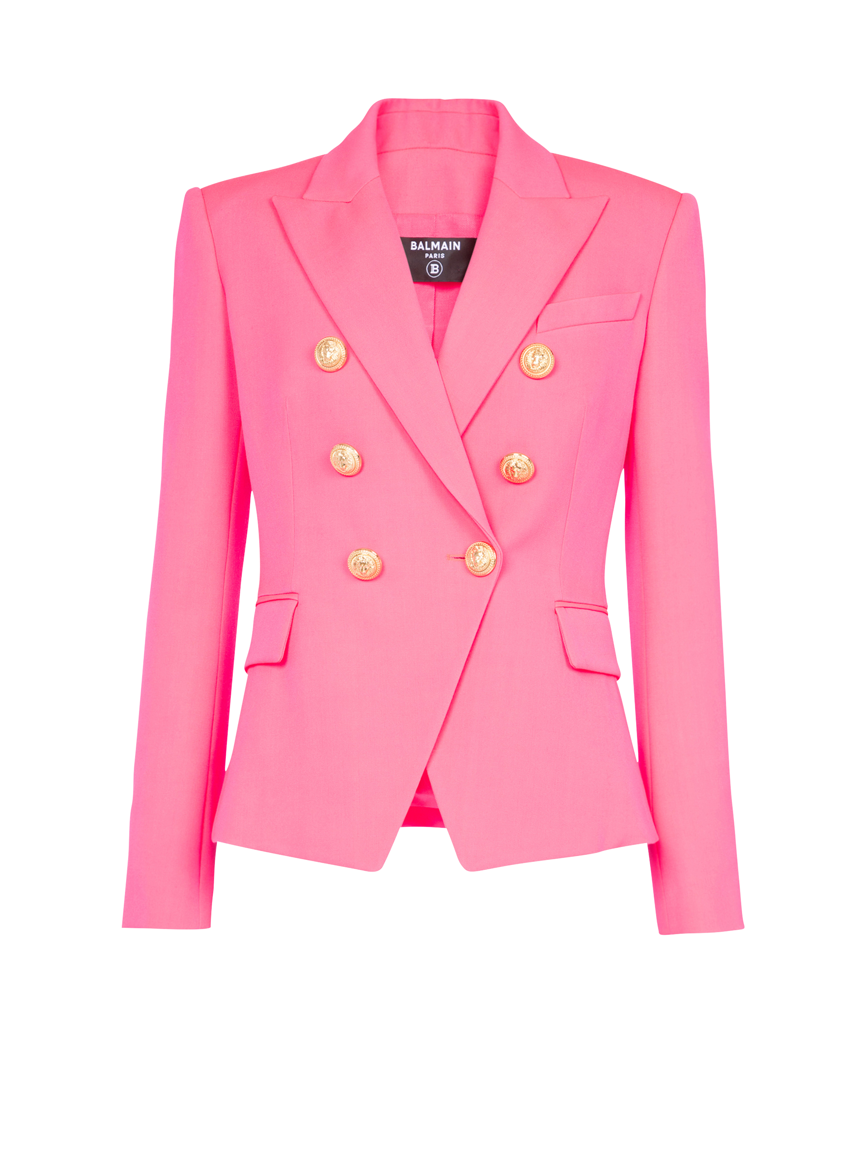 Grain de poudre double-breasted jacket, pink