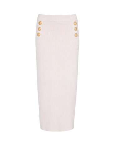 Mid-length velvet skirt