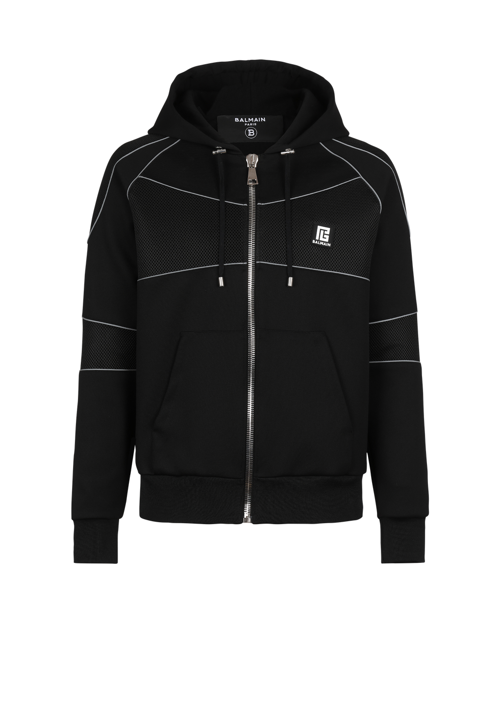 Neoprene hoodie, black, hi-res